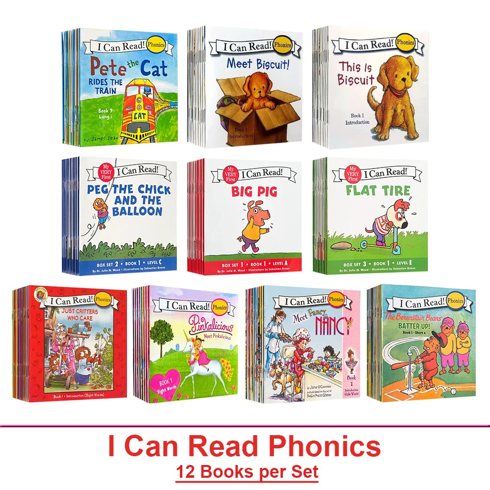 I Can Read Phonics 12 Books/ My Very First Picture Books- English Story Pocket Book