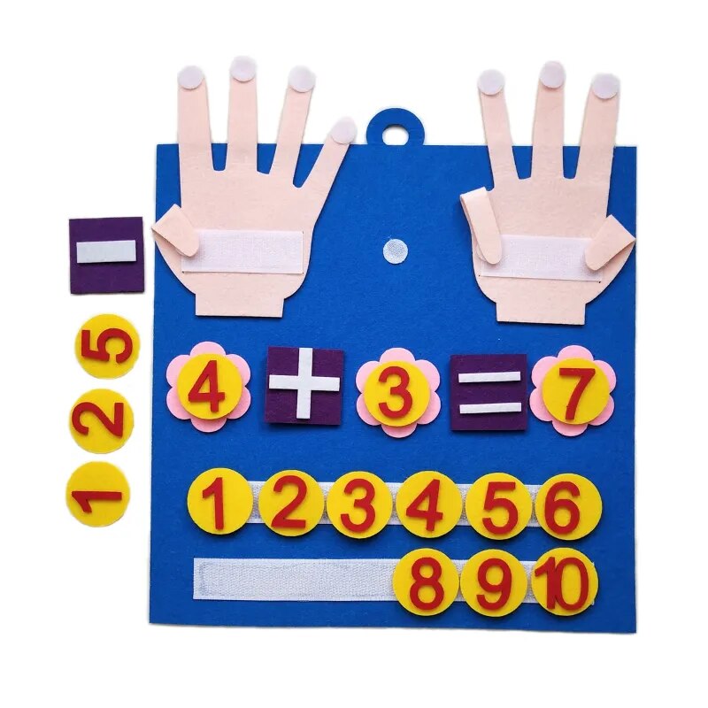 Kids Love Learning with Felt Finger Numbers: Motoring Up Their Math Skills!