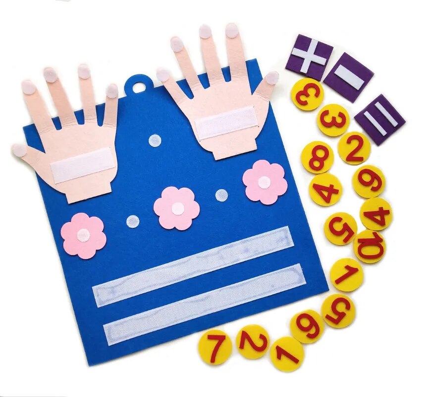 Kids Love Learning with Felt Finger Numbers: Motoring Up Their Math Skills!