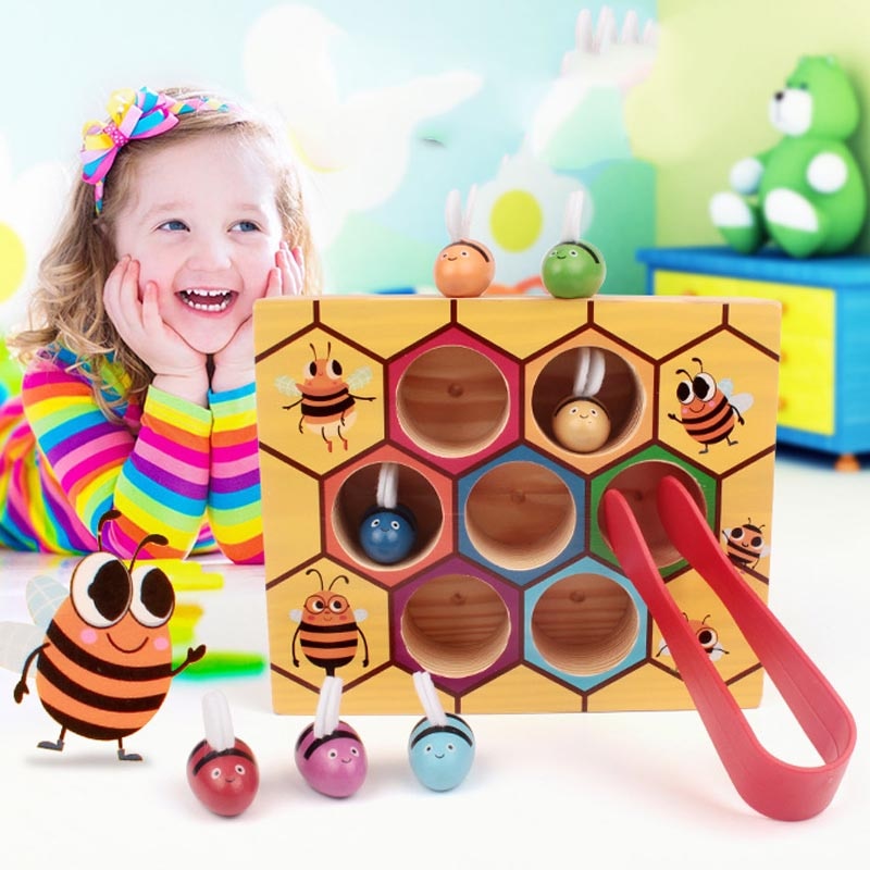 Montessori Bee Trap Game