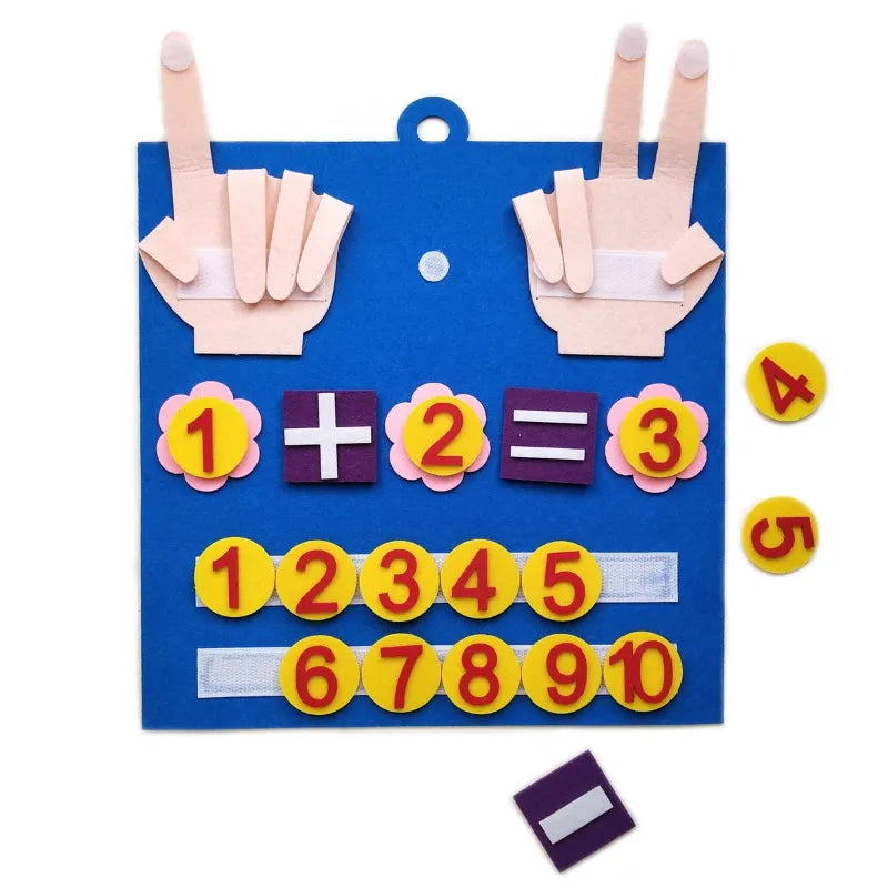 Kids Love Learning with Felt Finger Numbers: Motoring Up Their Math Skills!