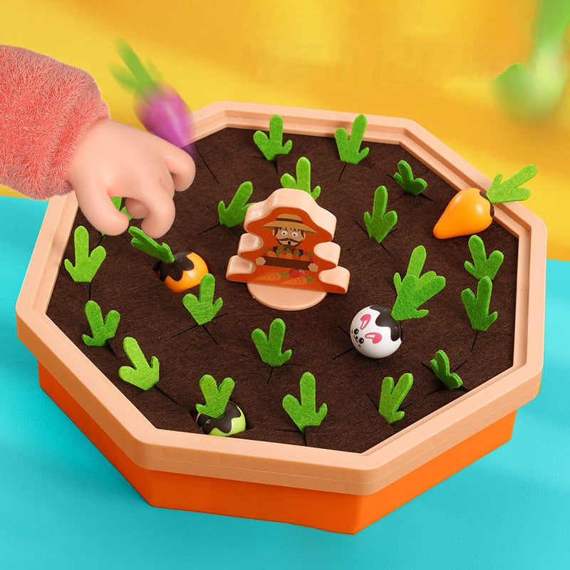 Kids Early Education Toy Parent-child Interaction Vegetable Developing Pull Radish Memory Hands-on Carrot Interactive Table Game